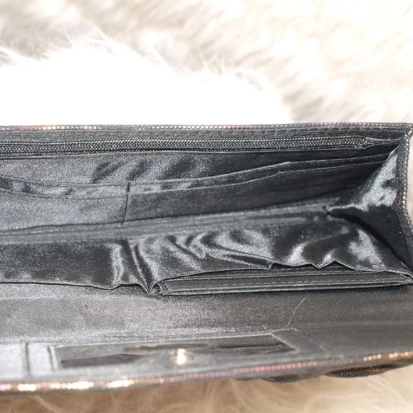 WALLET Multi color metallic Sparkle BY APT 9 USED AS PROP PHOTO SHOOT - Picture 5 of 6